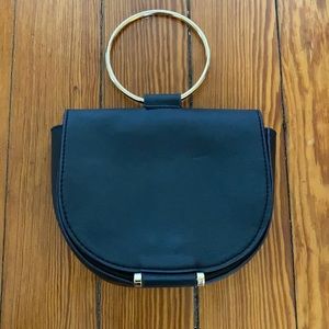 Stylish Bracelet Bag clutch dark blue